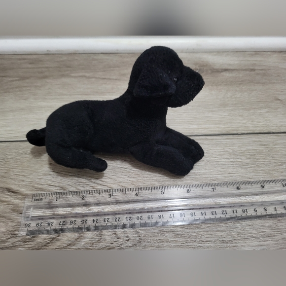 Vintage Stuffins Black Labrador Retriever Bean Bag Dog Collectible Plush Animal - Picture 4 of 8